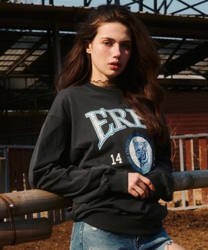 Tiger Print Vintage Sweatshirt Charcoal