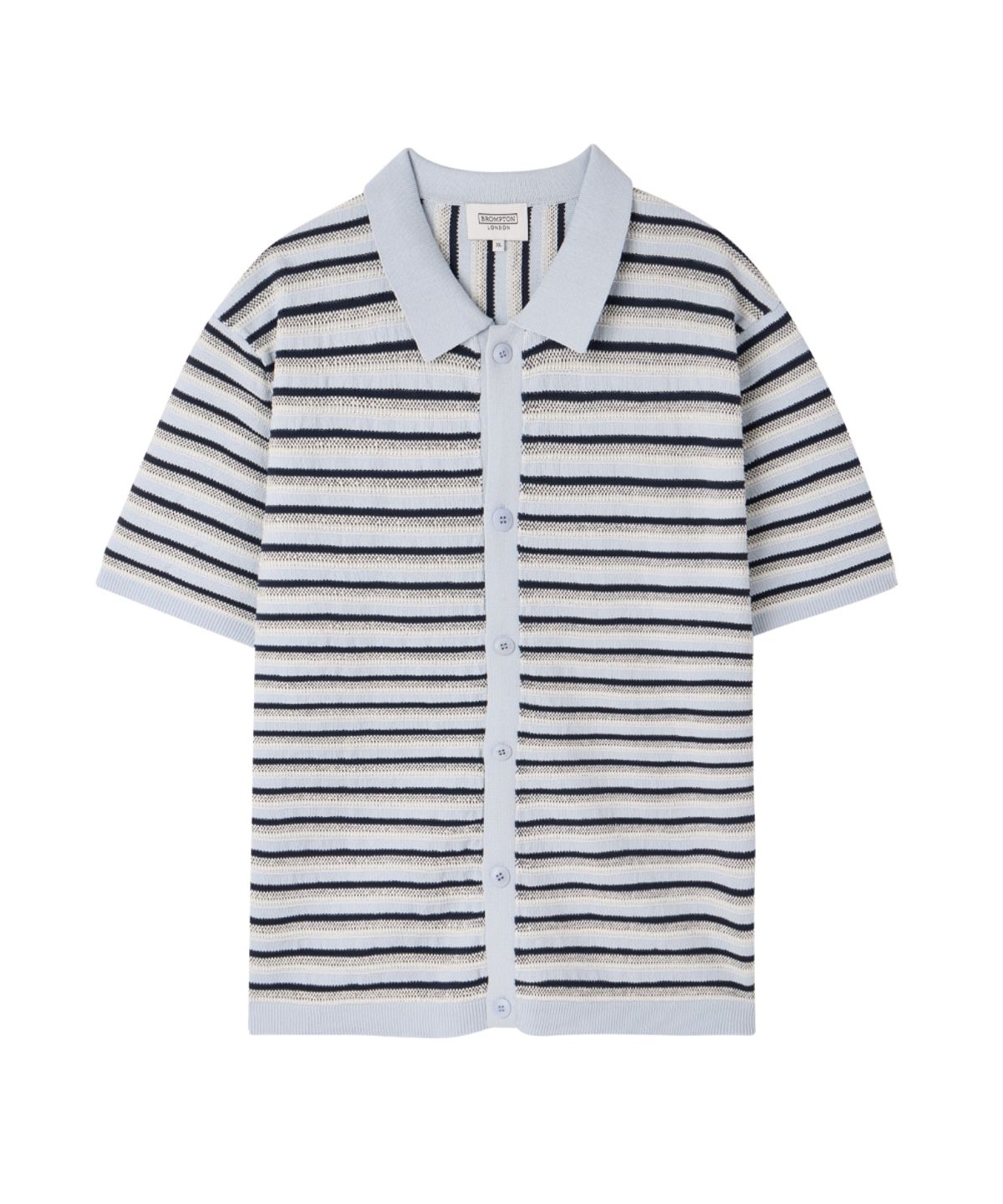 브롬톤 런던(BROMPTON LONDON) STRIPE CARDIGAN - BLUE (P262MKT131)