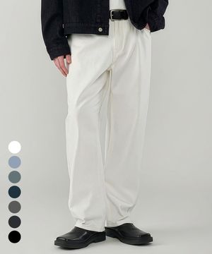 바이오 워싱 와이드 청바지 데님 팬츠 7Color