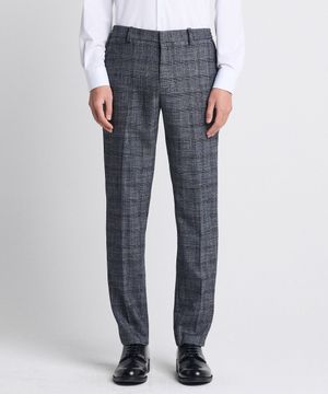 어반 컴포트 글랜체크 슬랙스 그레이 (테이퍼드핏)_SPAUA02TCG