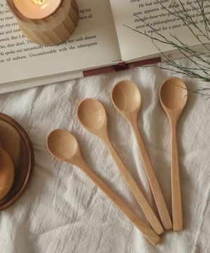 요거트 씨리얼 이유식 우드 나무 스푼