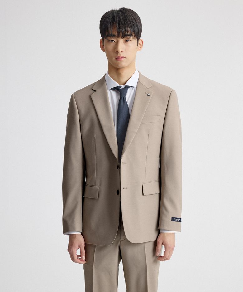 엑스트라파인 울 31% 컴포트 수트 자켓_베이지 (클래식핏)_SSJVA61CSD