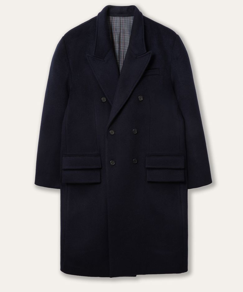 Double Breasted Coat Navy