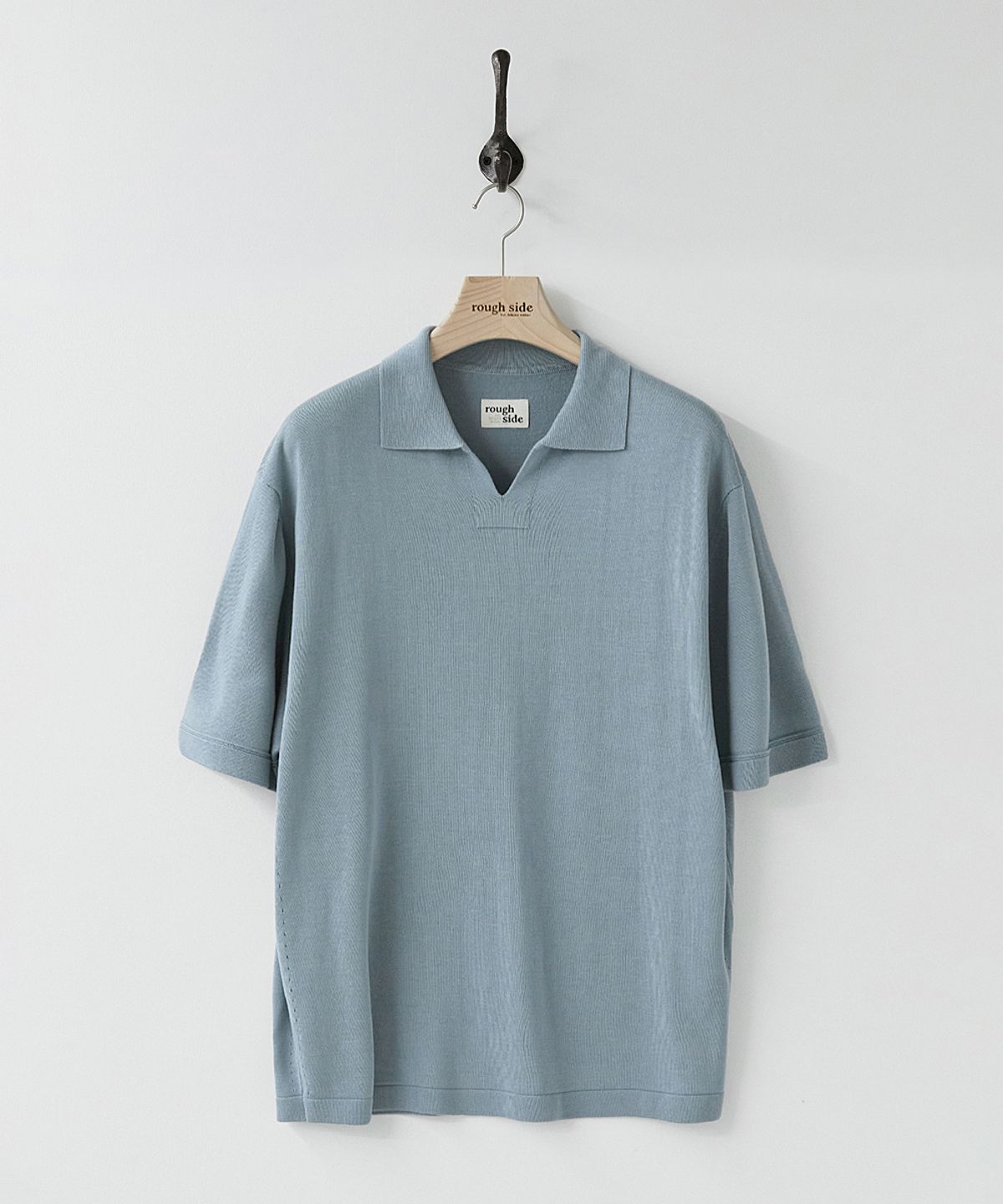 러프사이드(ROUGHSIDE) Skipper Half Knit Sky Blue
