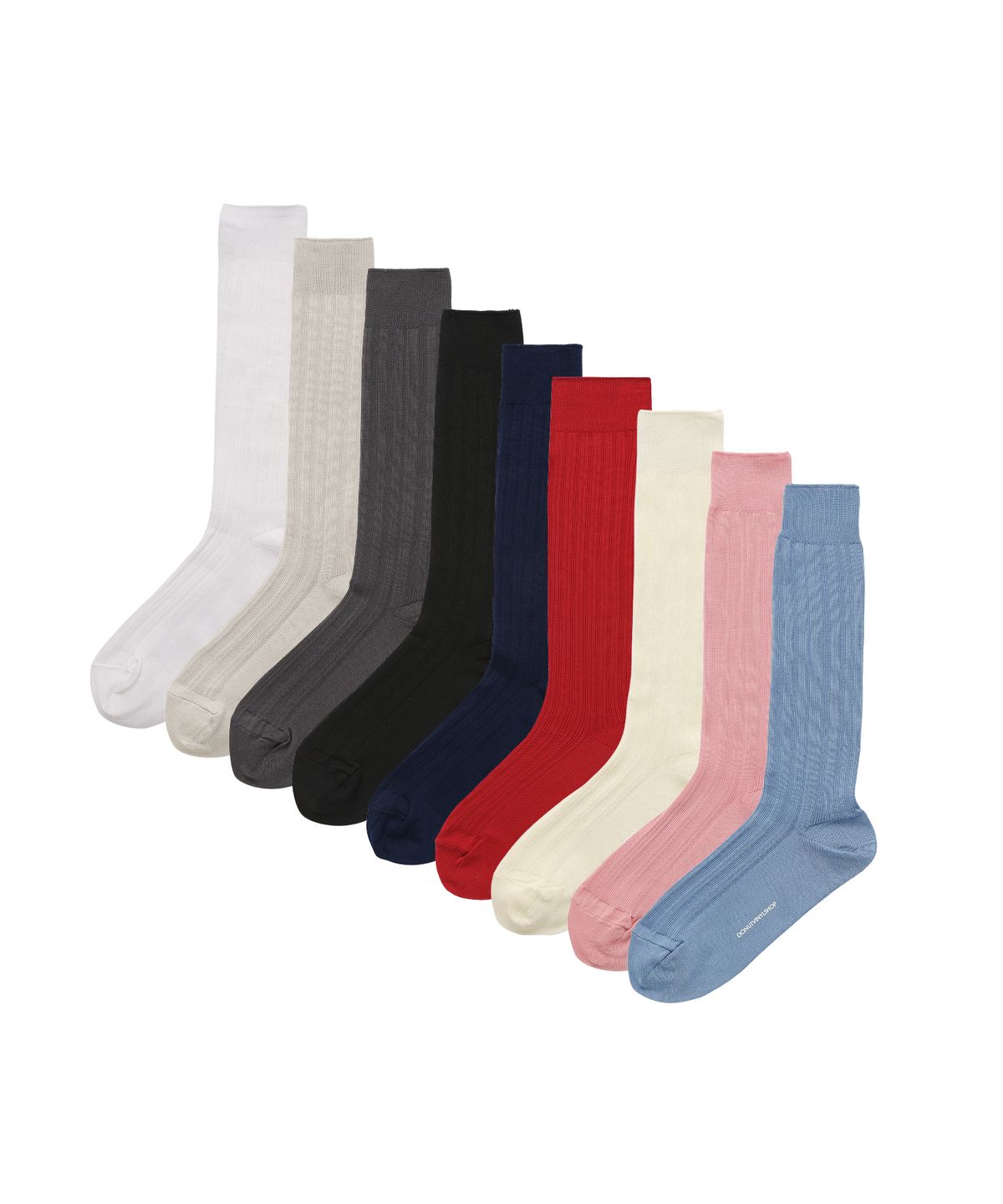 도넛바이닐샵(DONUTVINYLSHOP) loose middle socks (9colors) - 3PACK