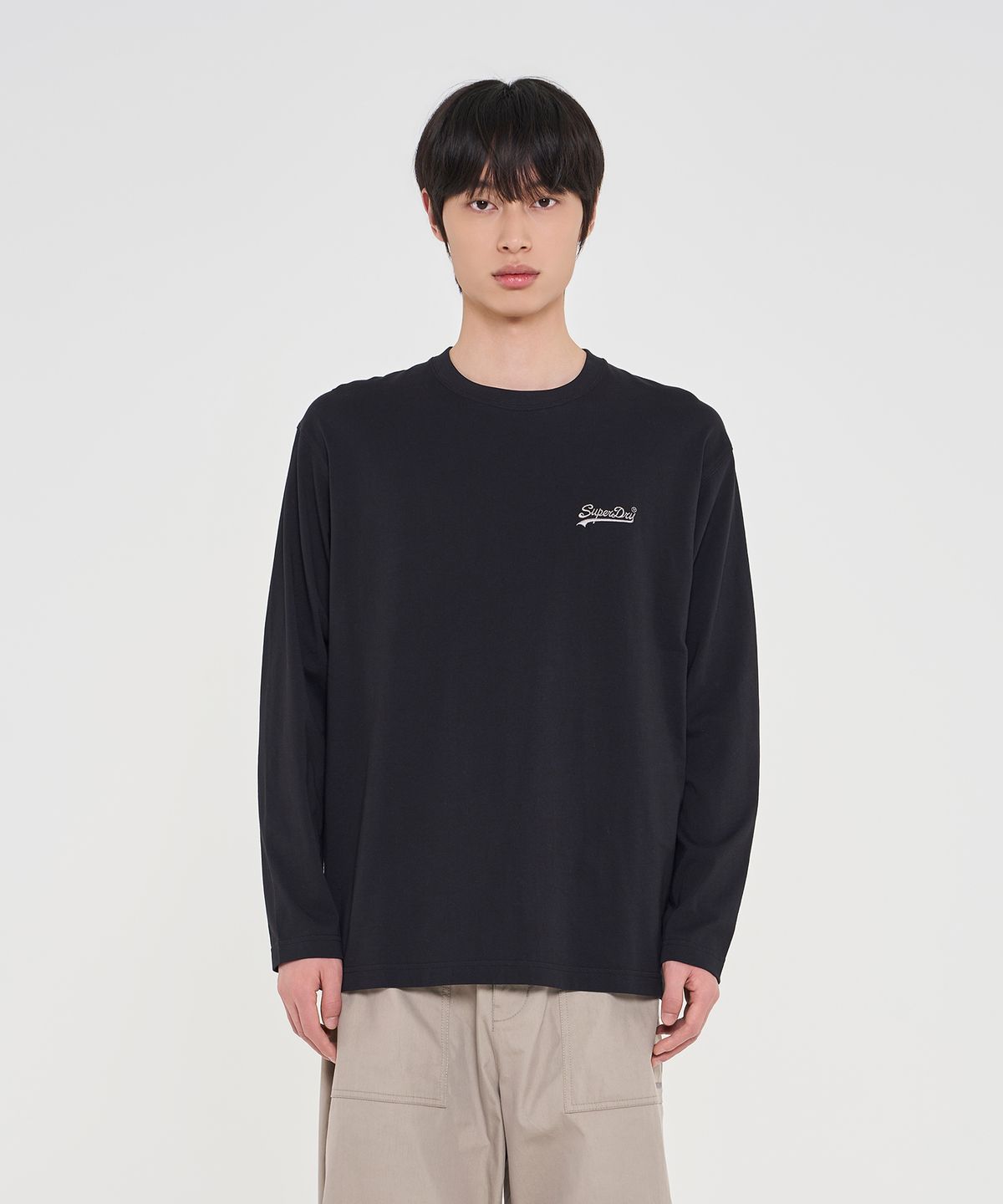 슈퍼드라이(SUPERDRY) 베이직 롱슬리브 블랙 SDUILAQ01BLK