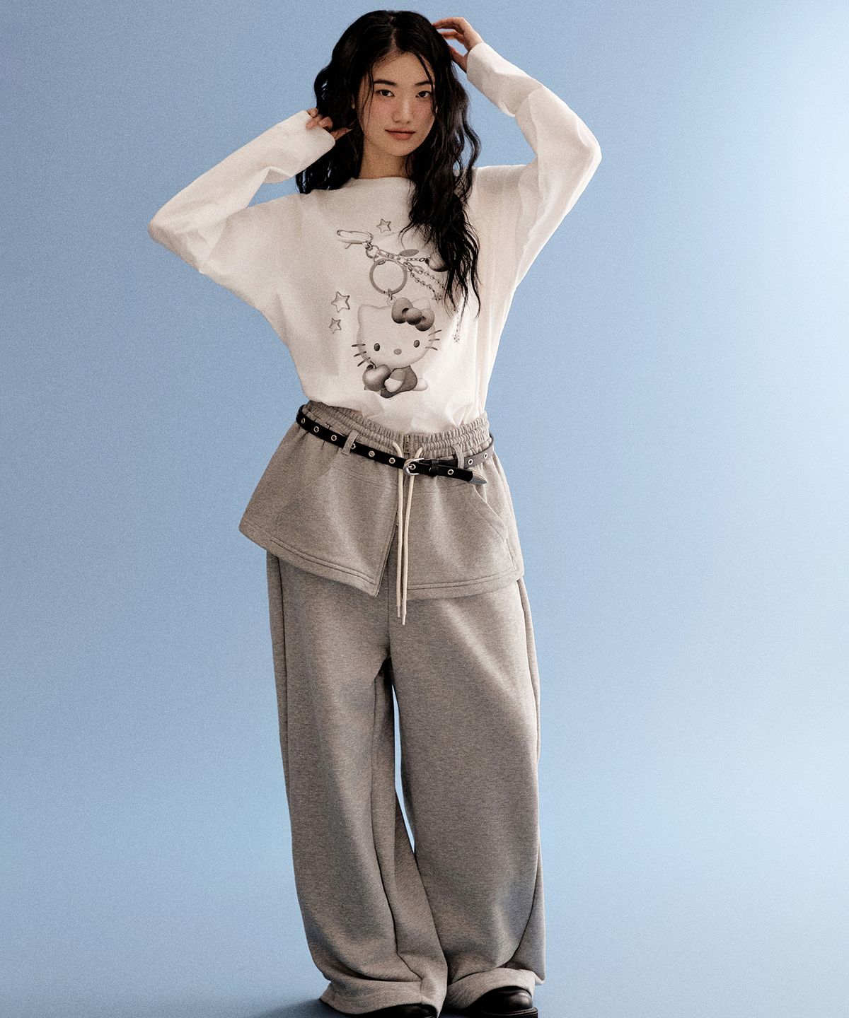스파오(SPAO) [산리오캐릭터즈] 긴팔티(WHITE)_SPLAG23U01