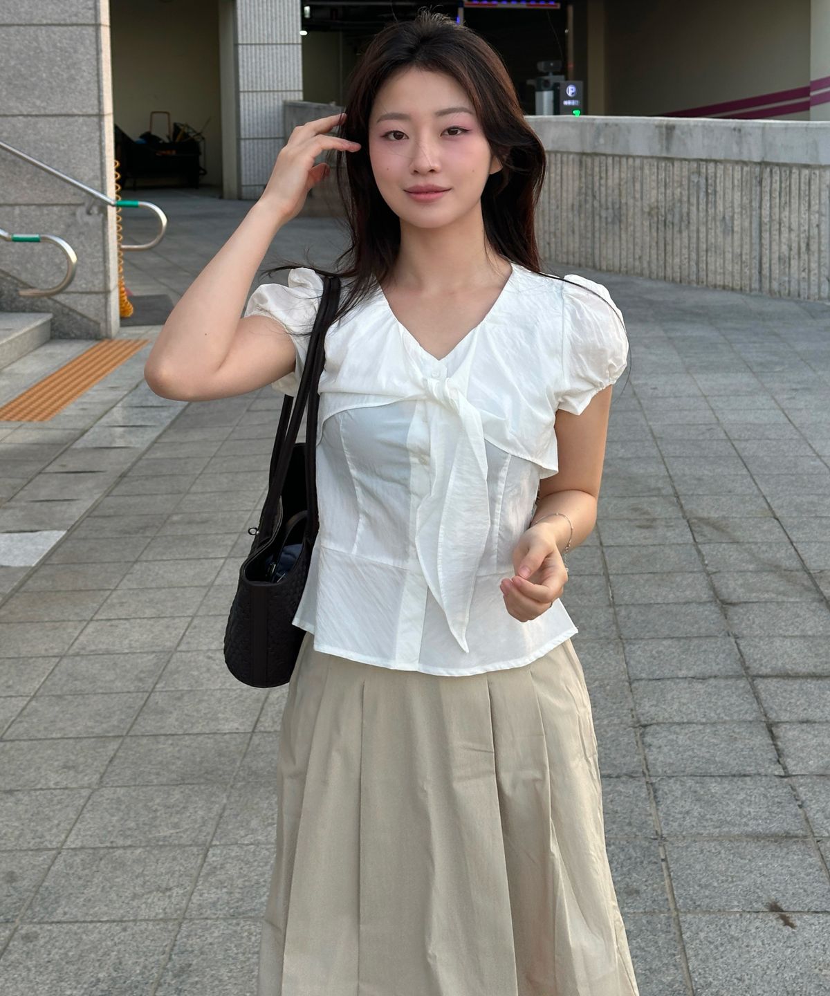 미쏘(MIXXO) 코튼 롱 스커트_MIWWHG410A