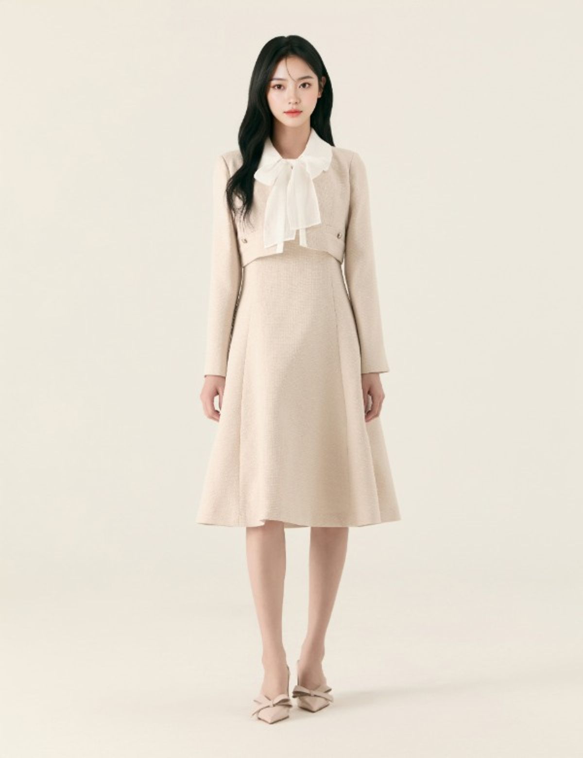 로엠(ROEM) 자켓형 2in1 롱 원피스_RMOWG12ST3