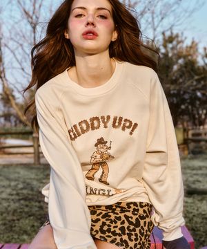 Popeye Vintage Raglan Sweatshirt Ivory