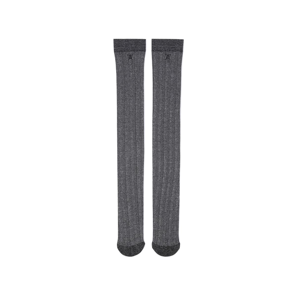 어뉴골프(ANEW GOLF) WOMEN TWINKLE KNEE HIGH SOCKS_BK