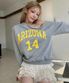 Off-shoulder Arizona Sweatshirt Melange Gray