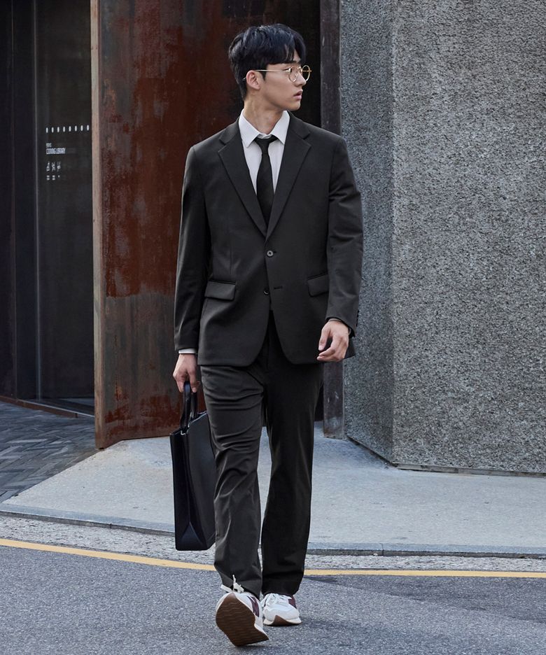 Motion-Free Ultra Stretch 수트 세트_블랙 (클래식핏)_SSJUC31SET