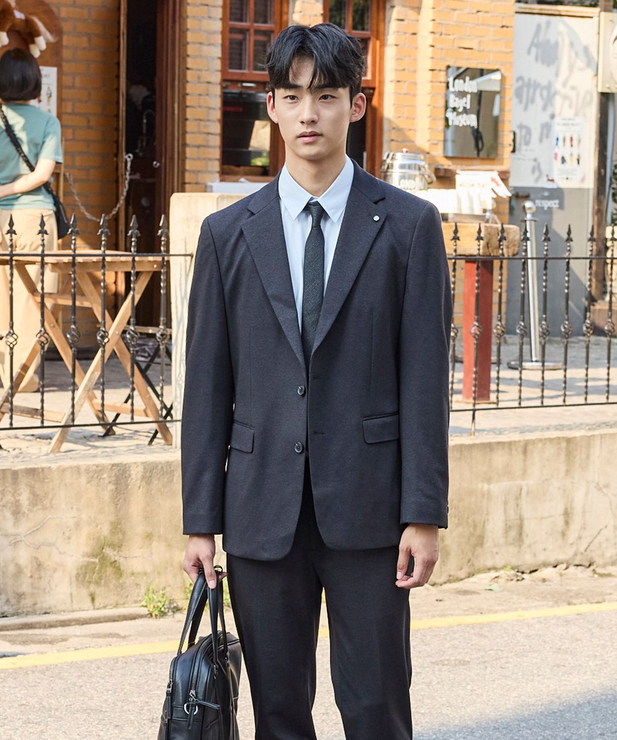 에스티코(STCO) Motion-Free Twill 셋업 세트 그레이 (릴렉스핏)_SEJUC51SET