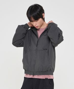 웨스턴 후드 자켓 차콜