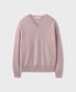 HARU CASHMERE WOOL V-NECK KNIT [CLOUD PINK]