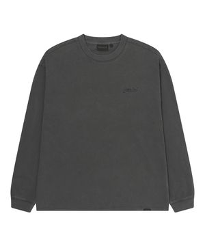 가먼트 다잉 롱슬리브 티셔츠 차콜