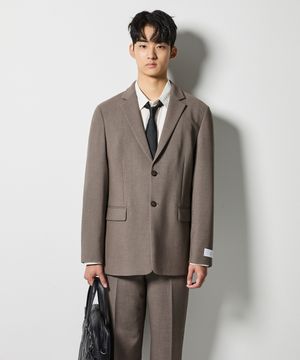 4WAY 스트레치 에센셜 셋업 세트 브라운 (오버핏)_SEJUZ53SET