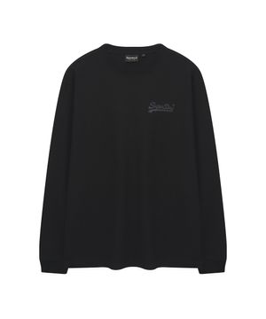 와플 롱슬리브 티셔츠 블랙