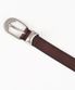 라운드 버클 웨스턴 레더 벨트 (소가죽/브라운)