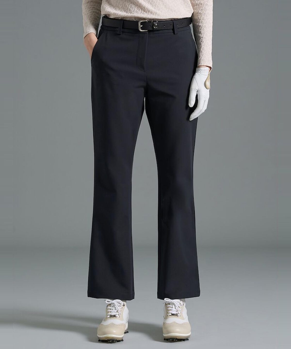 빈폴골프(BEANPOLE GOLF) [B_under] 여성 스윙 부츠컷 팬츠  블랙