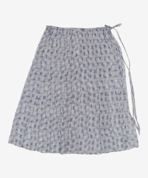 패턴 레이어드 스커트  블루 (354727MQ5P) FREE