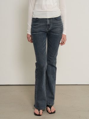 [알로하 PICK] 부츠컷 워싱 데님 팬츠 [DARK BLUE] / GF1LPT501