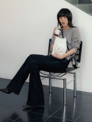 부츠컷 워싱 데님 팬츠 [BLACK] / GF1LPT501