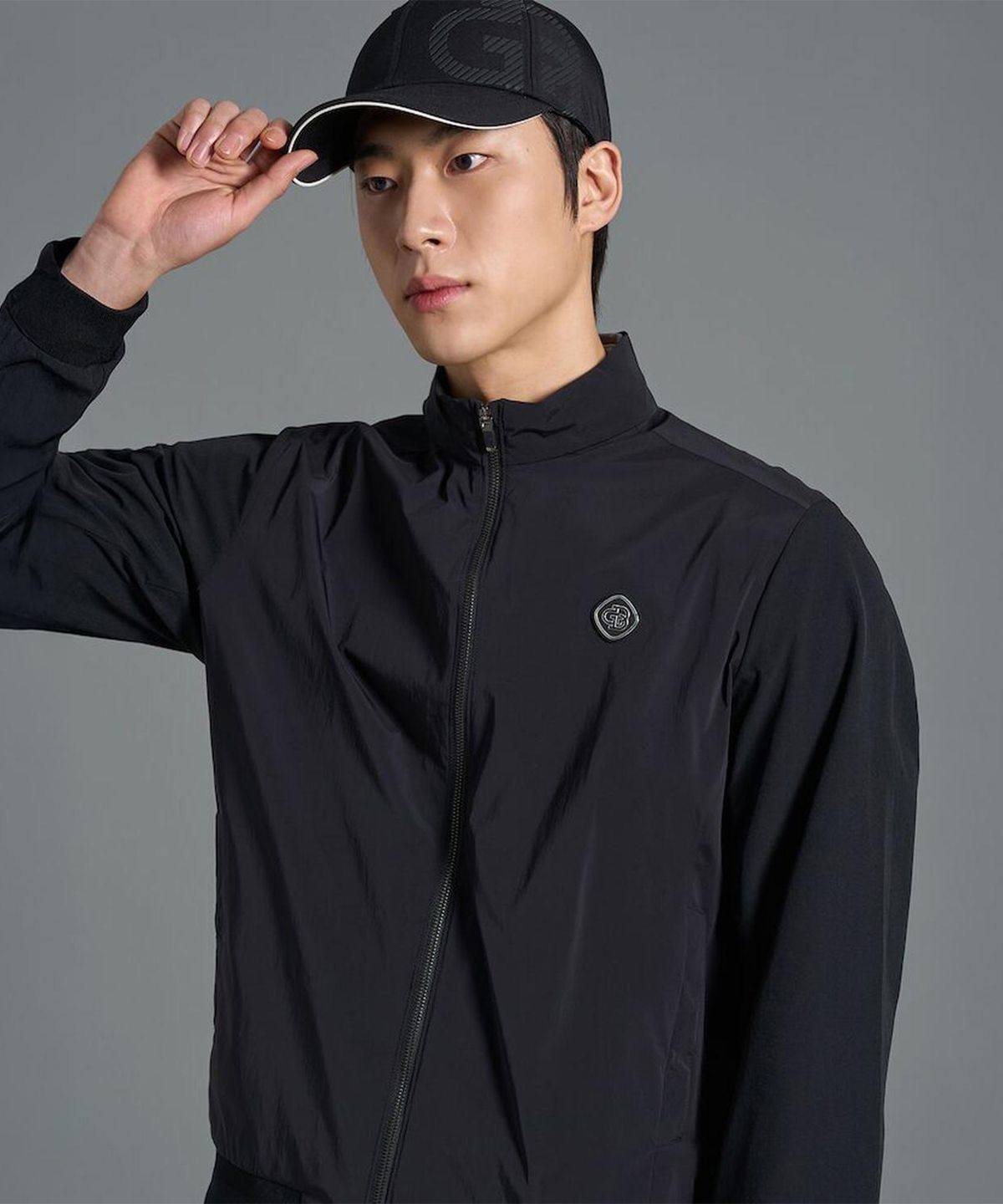 빈폴골프(BEANPOLE GOLF) [B_under] 남성 하이브리드 바람막이  블랙