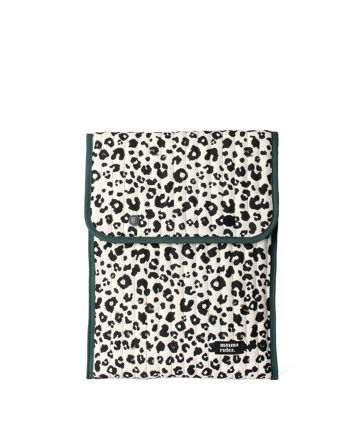 마스마룰즈(MASMARULEZ) Twin Pocket Shell Tablet Pouch_Grand leopard Ivory