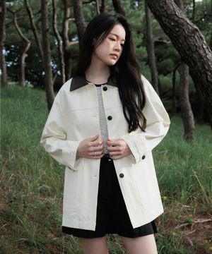 Collar Point Work Jacket [Ivory]