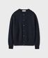 HARU CASHMERE WOOL CROP CARDIGAN [DARK NAVY]
