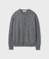 HARU CASHMERE WOOL CROP CARDIGAN [DARK GRAY]