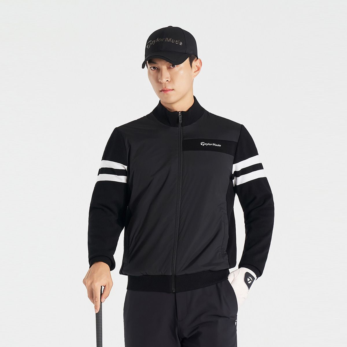 테일러메이드 어패럴(TAYLORMADE APPAREL) 남성 우븐 하이브리드 가디건 TSO-33HG21-199