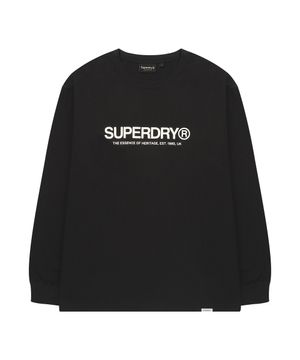 에센셜 롱슬리브 티셔츠 블랙