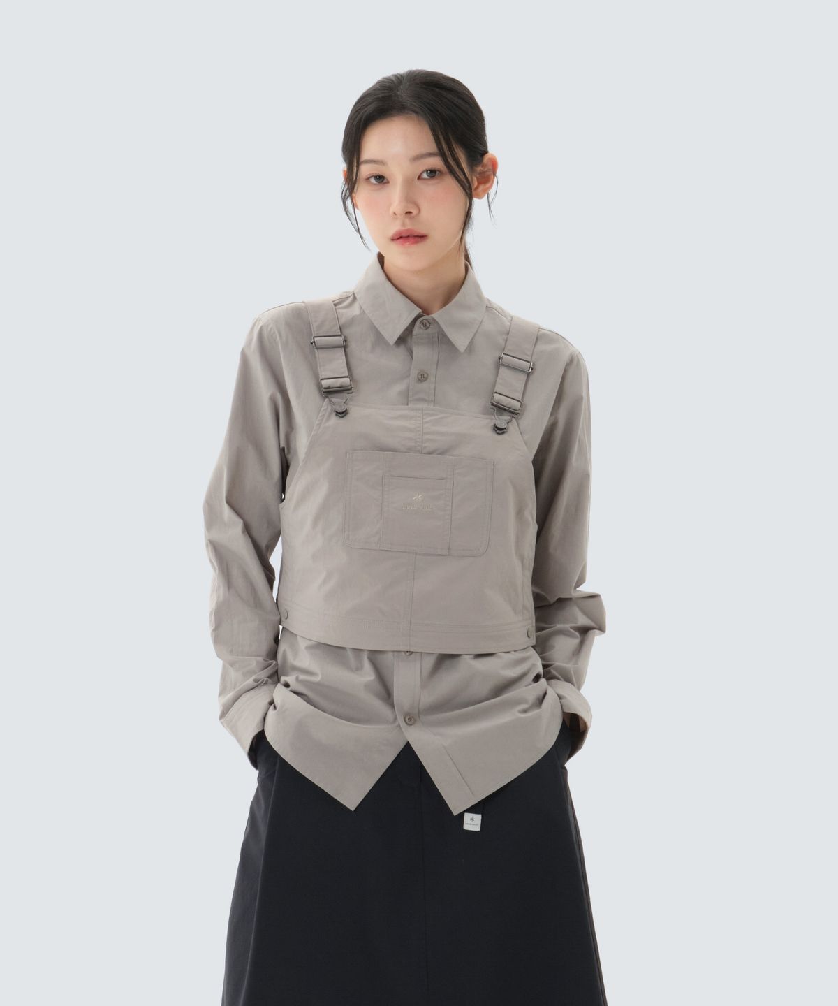 스노우피크 어패럴(SNOWPEAK APPAREL) 클랜드 슬리브리스 베스트 (S26MWDVE13) Fog Gray