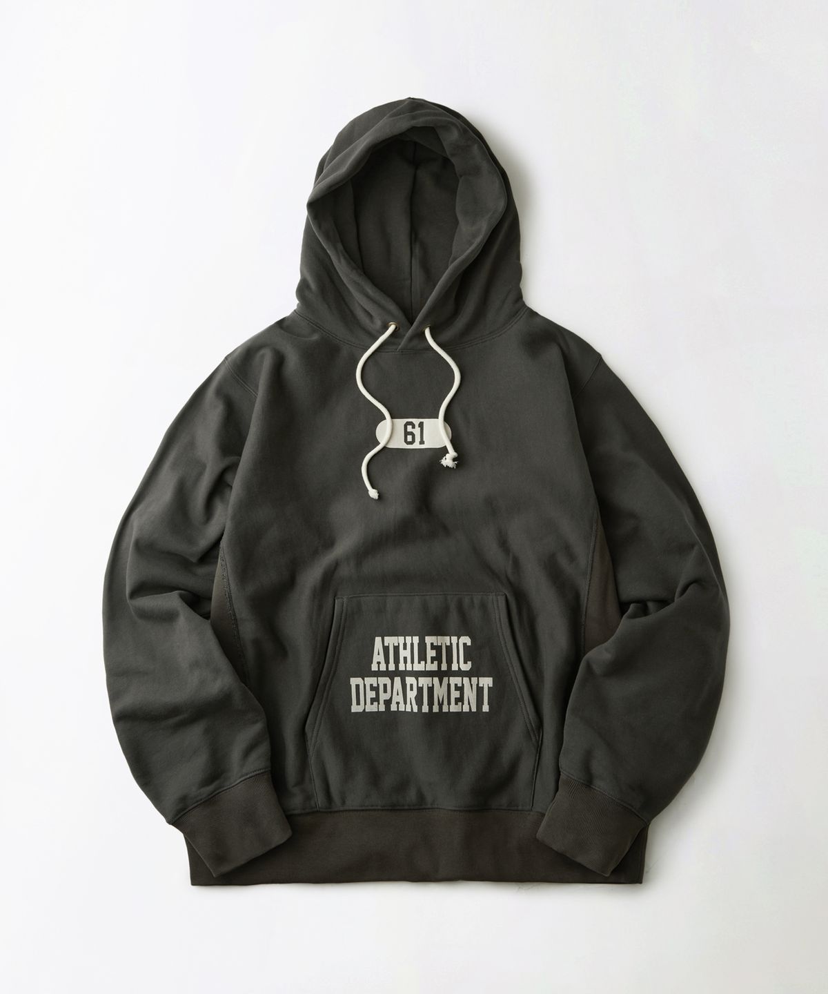 아웃스탠딩(OUTSTANDING) V.S.C SERIES HOOD SWEAT(ATHLETIC DEPARTMENT)_CHARCOAL