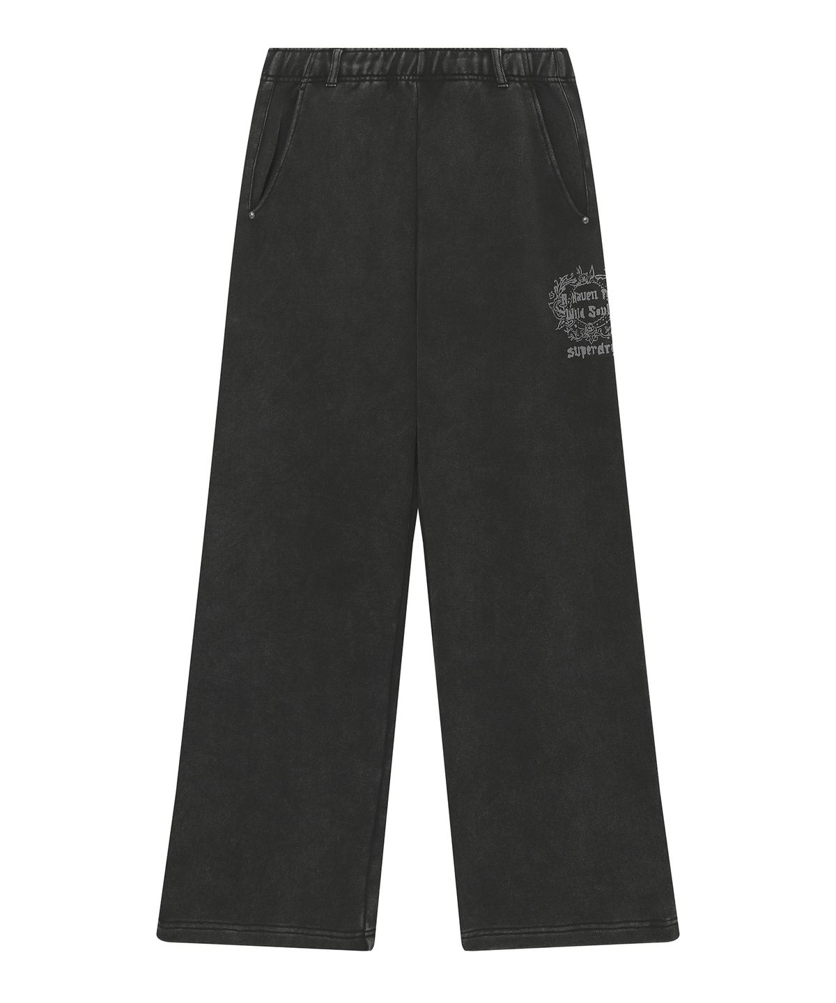 슈퍼드라이(SUPERDRY) 우먼스 빈티지 스웻팬츠 블랙 SDFLNAQ11BLK