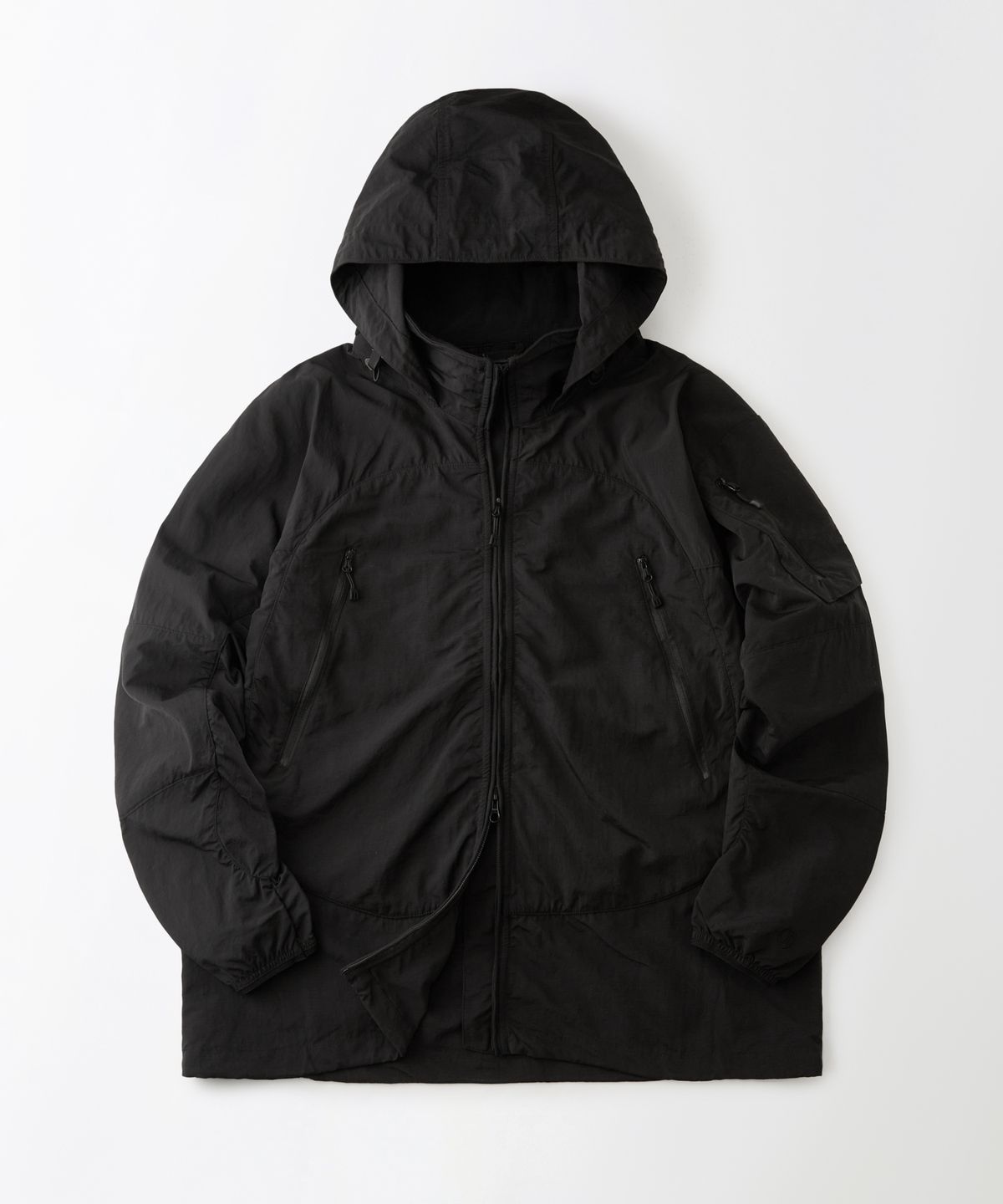 아웃스탠딩(OUTSTANDING) NYLON RIPSTOP PCU JACKET_BLACK