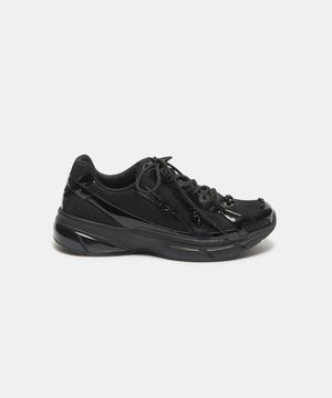 Gloss mesh sneakers (black)_DG4DS26036BLK