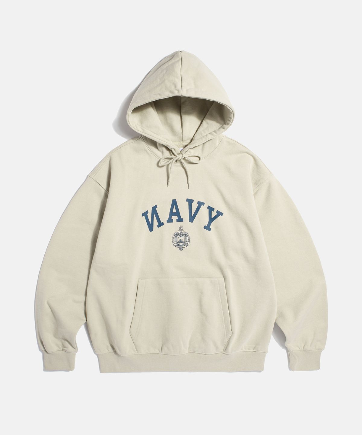 에스피오나지(ESPIONAGE) NAVAL Academy Heavyweight Hoodie Sand