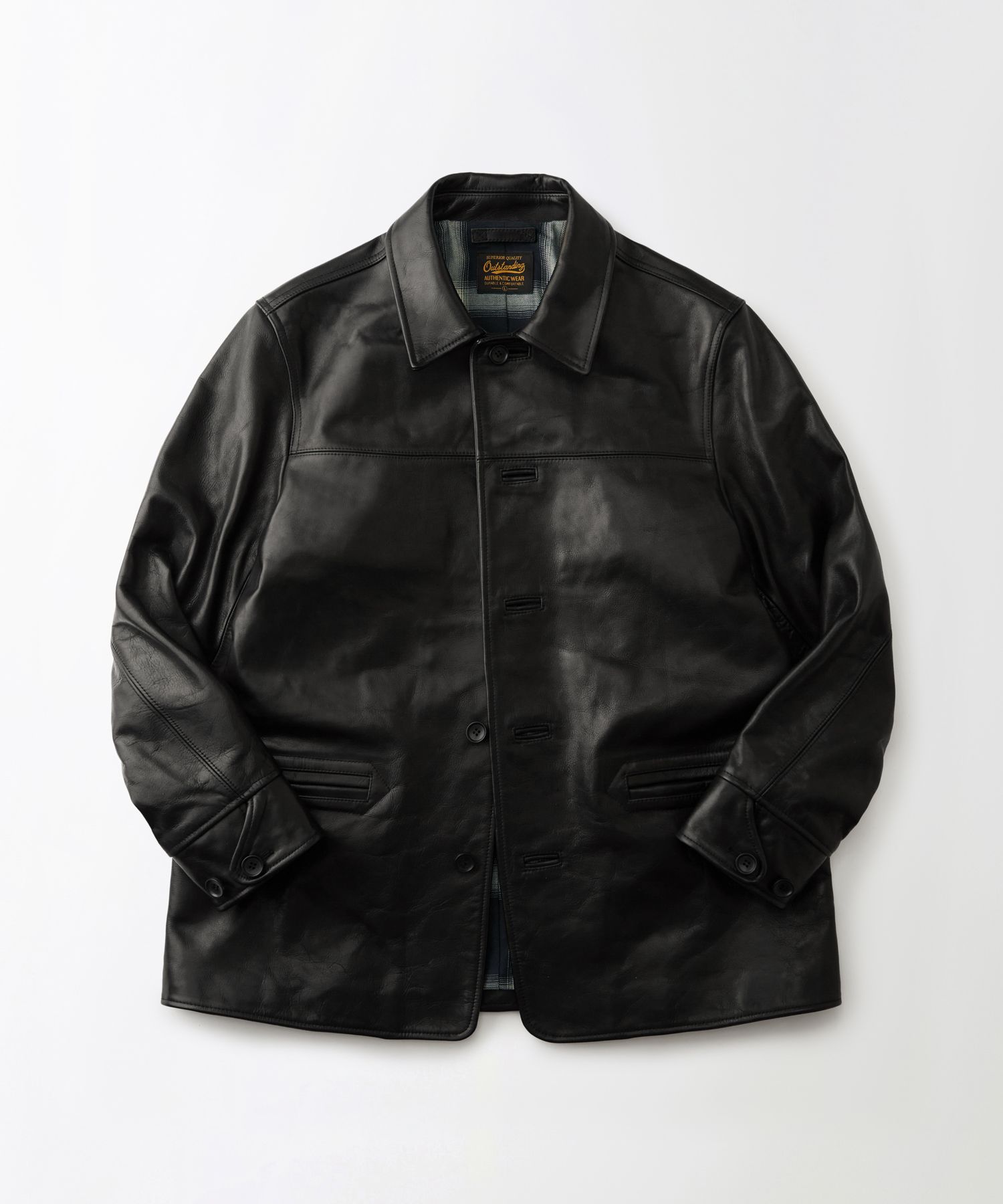 TEA-CORE LEATHER SPORTS JACKET_BLACK source detail 19