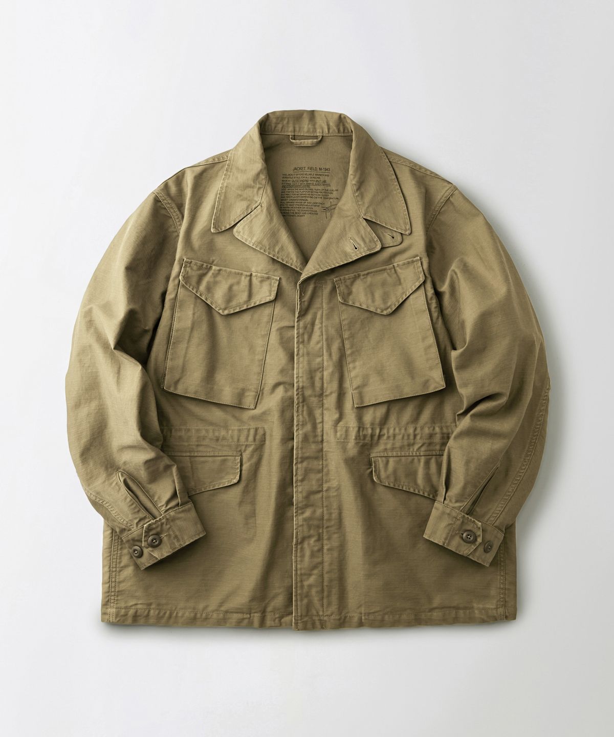 아웃스탠딩(OUTSTANDING) [MUT lab] M-1943 FIELD JACKET_KHAKI
