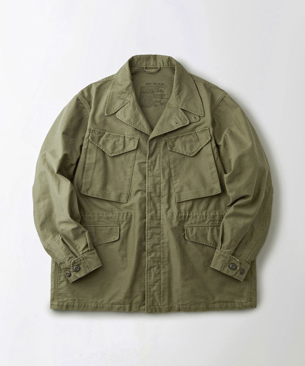 아웃스탠딩(OUTSTANDING) [MUT lab] M-1943 FIELD JACKET_OLIVE GREEN