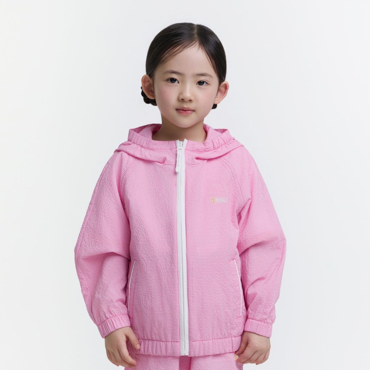 내셔널지오그래픽 키즈(NATIONAL GEOGRAPHIC KIDS) K252UJP310 토들러 시어서커 후드 점퍼 PINK