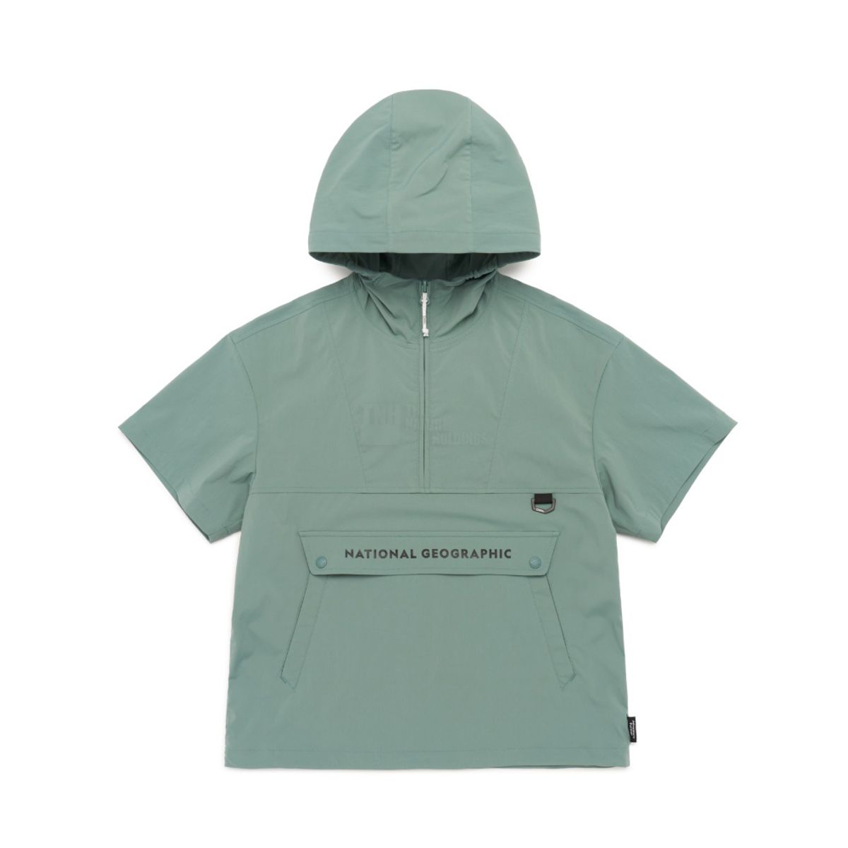 내셔널지오그래픽 키즈(NATIONAL GEOGRAPHIC KIDS) K232UFT050 어드벤쳐 후디 반팔 아노락 KHAKI GREEN