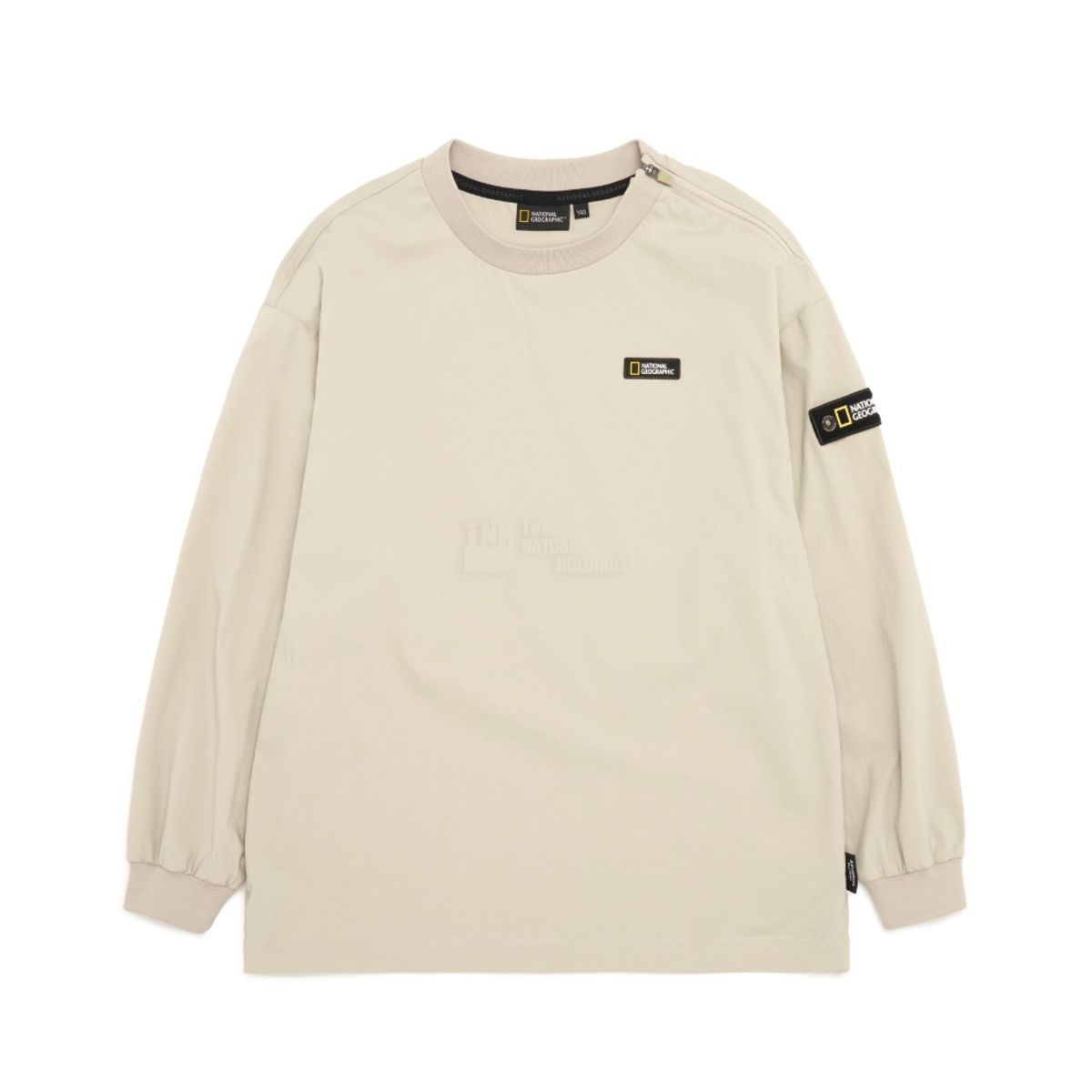 내셔널지오그래픽 키즈(NATIONAL GEOGRAPHIC KIDS) K231UTS060 우븐맨투맨 L/BEIGE