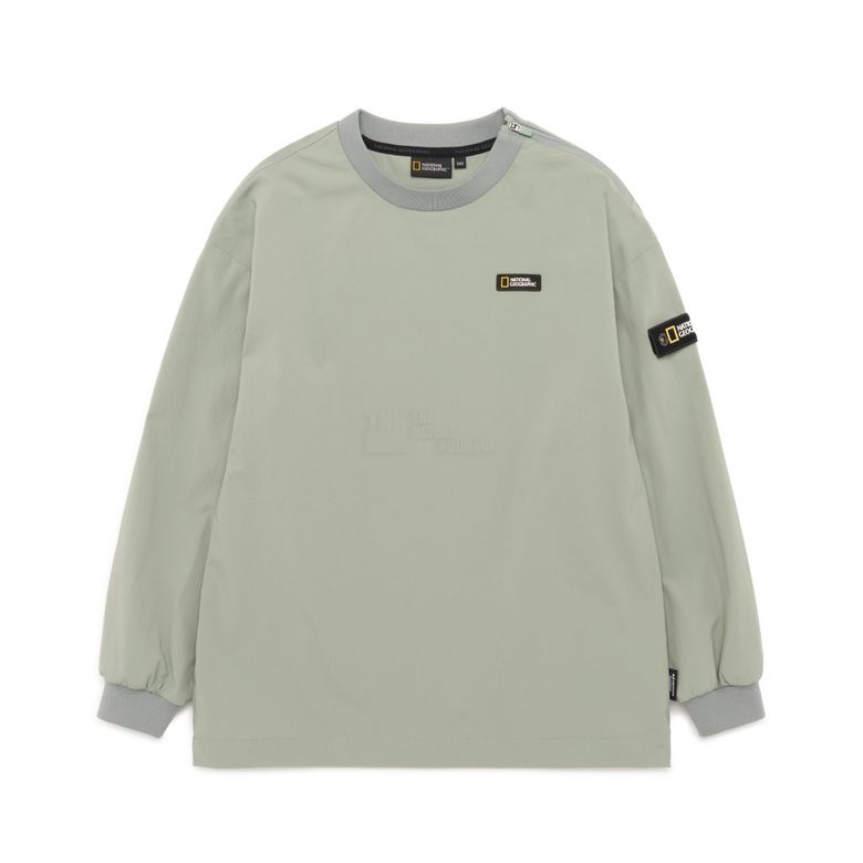 K231UTS060 우븐맨투맨 G/KHAKI