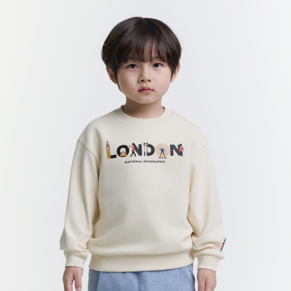 내셔널지오그래픽 키즈(NATIONAL GEOGRAPHIC KIDS) K251USW310 토들러 맨투맨 CREAM