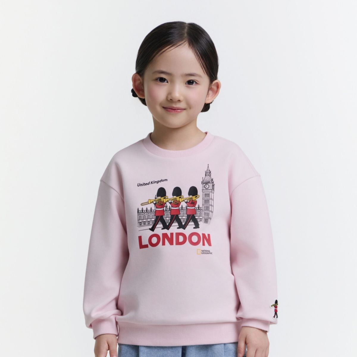 내셔널지오그래픽 키즈(NATIONAL GEOGRAPHIC KIDS) K251USW310 토들러 맨투맨 LPINK